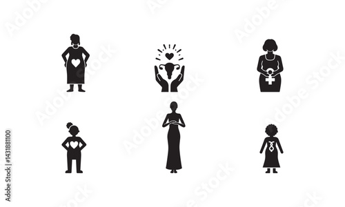 Women's Health and Pregnancy Icons
