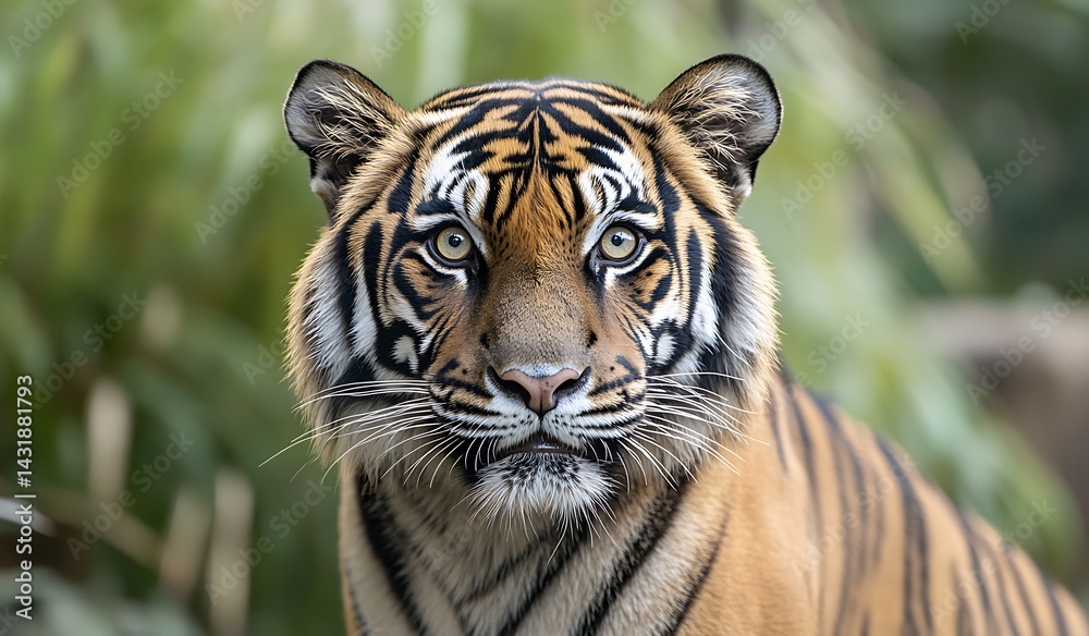 Fototapeta premium face of orange tiger