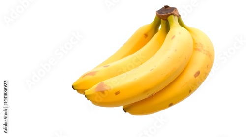 Ripe yellow bananas bunch fresh fruit healthy snack vibrant yellow peel sweet tropical treat perfect