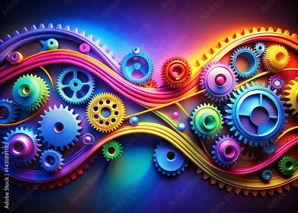 Obraz premium Streamlined Business Workflow: Collaborative Teamwork & Productivity