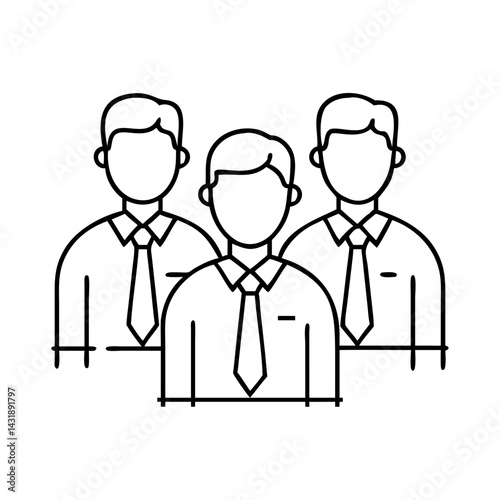 Wallpaper Mural employees icon, employees vector illustration-simple illustration of employees , perfect for employees logos and icons Torontodigital.ca