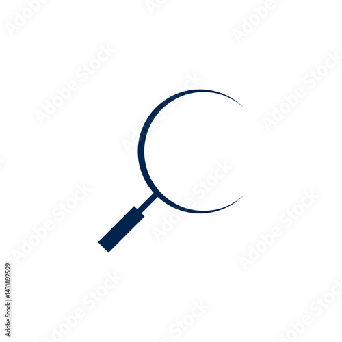 magnifying glass vector logo