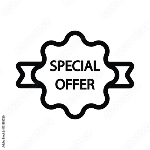 Special offer tag, label icon