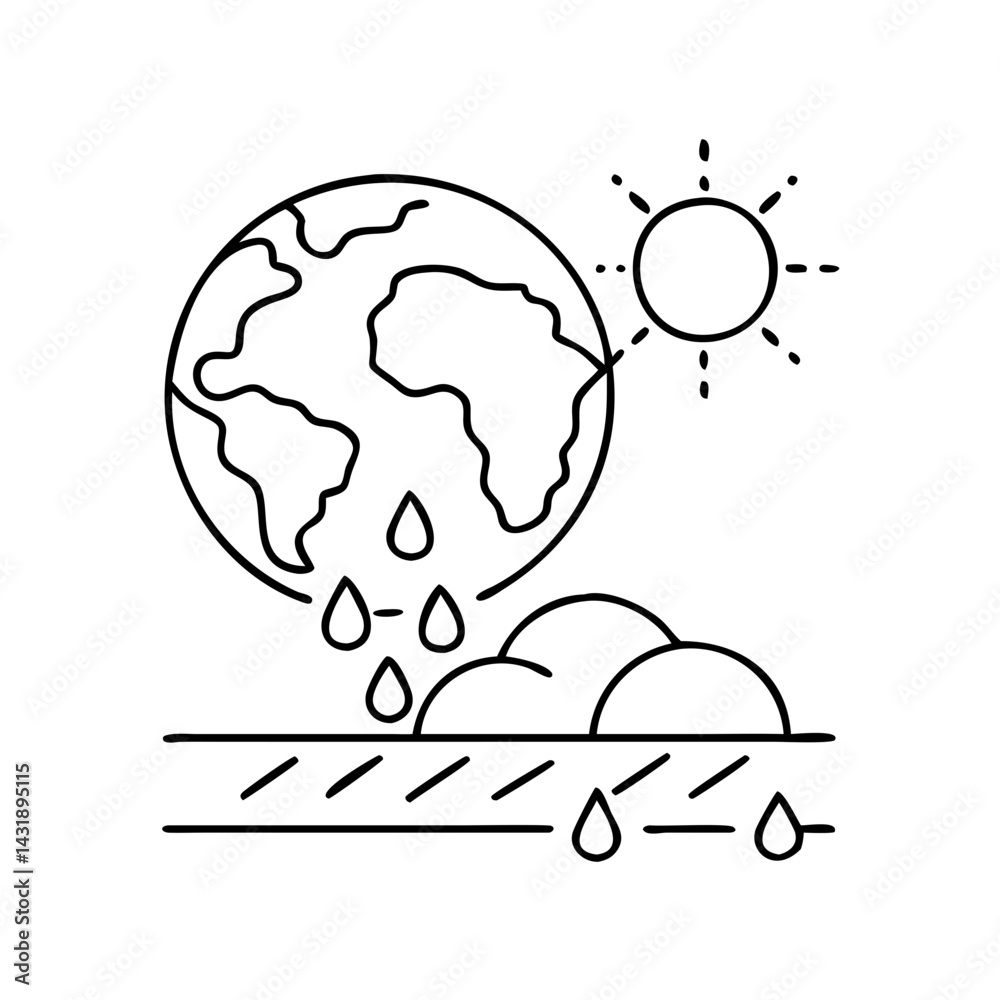 Fototapeta premium climate icon, climate vector illustration-simple illustration of climate , perfect for climate logos and icons