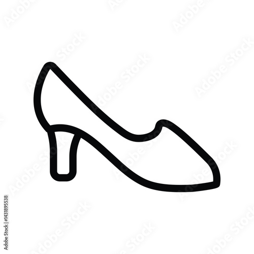 Ladies hell shoes icon