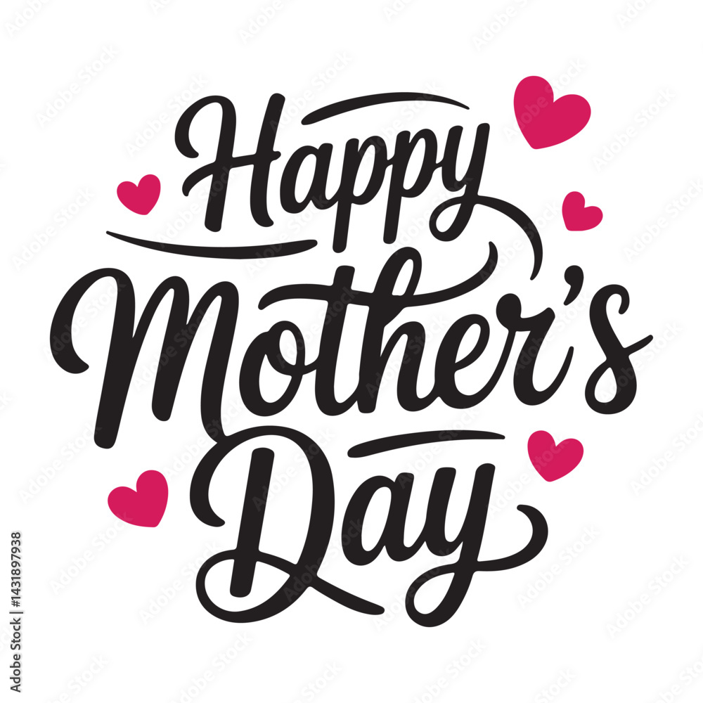 Cute Mother’s Day Greeting Card Design – Vector EPS Cute Mother’s Day Greeting Card Design – Vector EPS