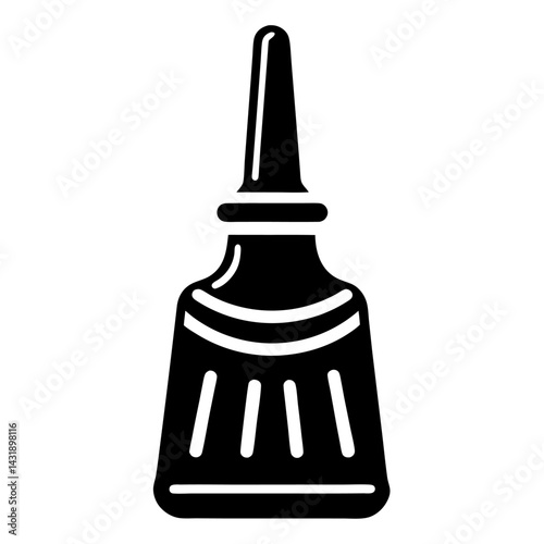 A single red and black rubber plunger tool isolated on a white background