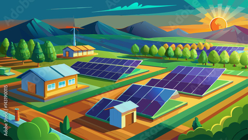 Low Light Photovoltaic Farm: Renewable Energy for SMEs - Green Field Solar Panels