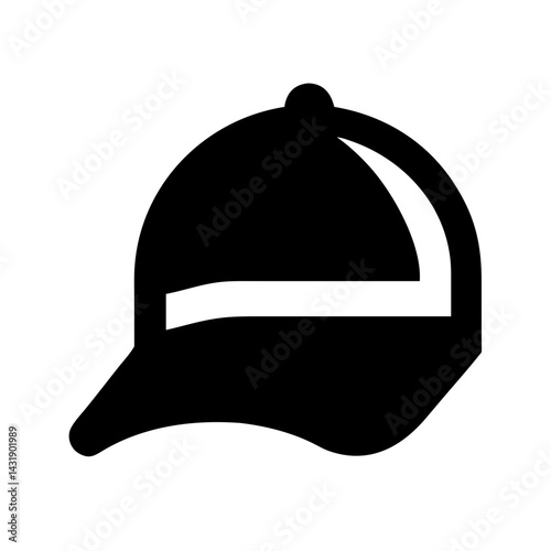 Baseball Cap Icon Vector Illustration