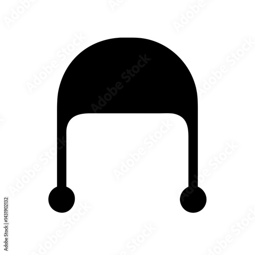 Winter Trapper Hat Icon Vector Illustration