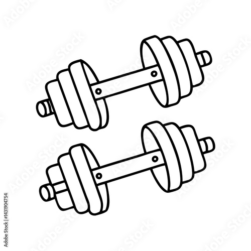dumbbells icon, dumbbells vector illustration-simple illustration of dumbbells , perfect for dumbbells logos and icons
