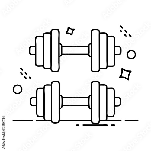 dumbbells icon, dumbbells vector illustration-simple illustration of dumbbells , perfect for dumbbells logos and icons