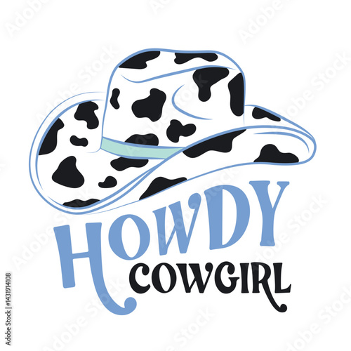 Howdy Cowgirl Blue