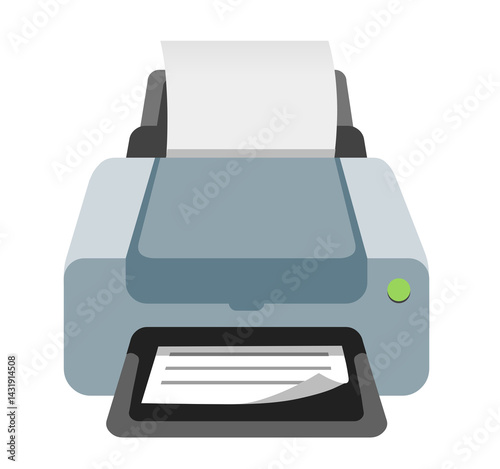 printer icon isolated on white