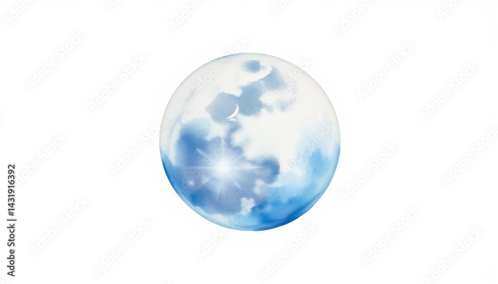 Abstract moon graphic, soft colors Abstract moon graphic, soft colors