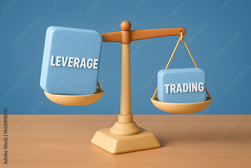 Balance between trading and leverage concepts.