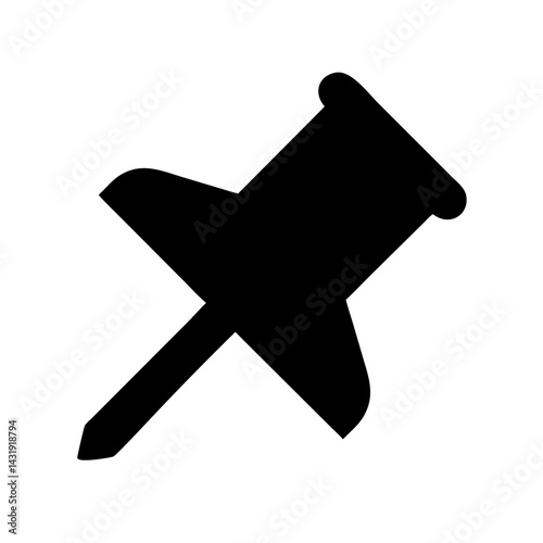 Thumbtack Icon Vector Illustration