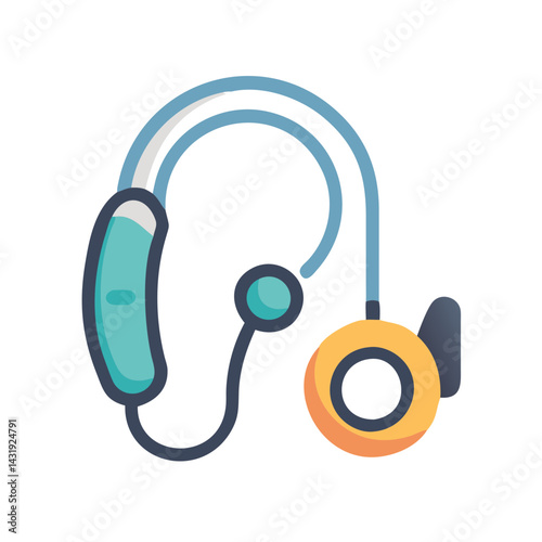 Cartoon Hearing Aid with Earpiece for Hearing Impairment