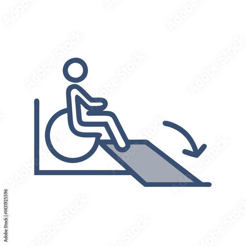 Wheelchair Ramp Icon: Accessibility and Mobility Solutions
