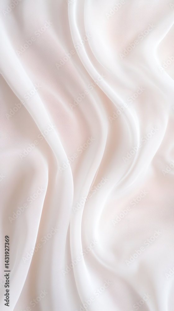 Obraz premium Soft light through sheer curtains draping gently