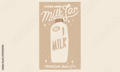 Milk jar and glass design for fashion, top, dress, graphics, slogan tee, posters and others. Milk jar abstract modern painting.