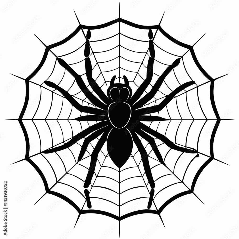 Obraz premium spider and web