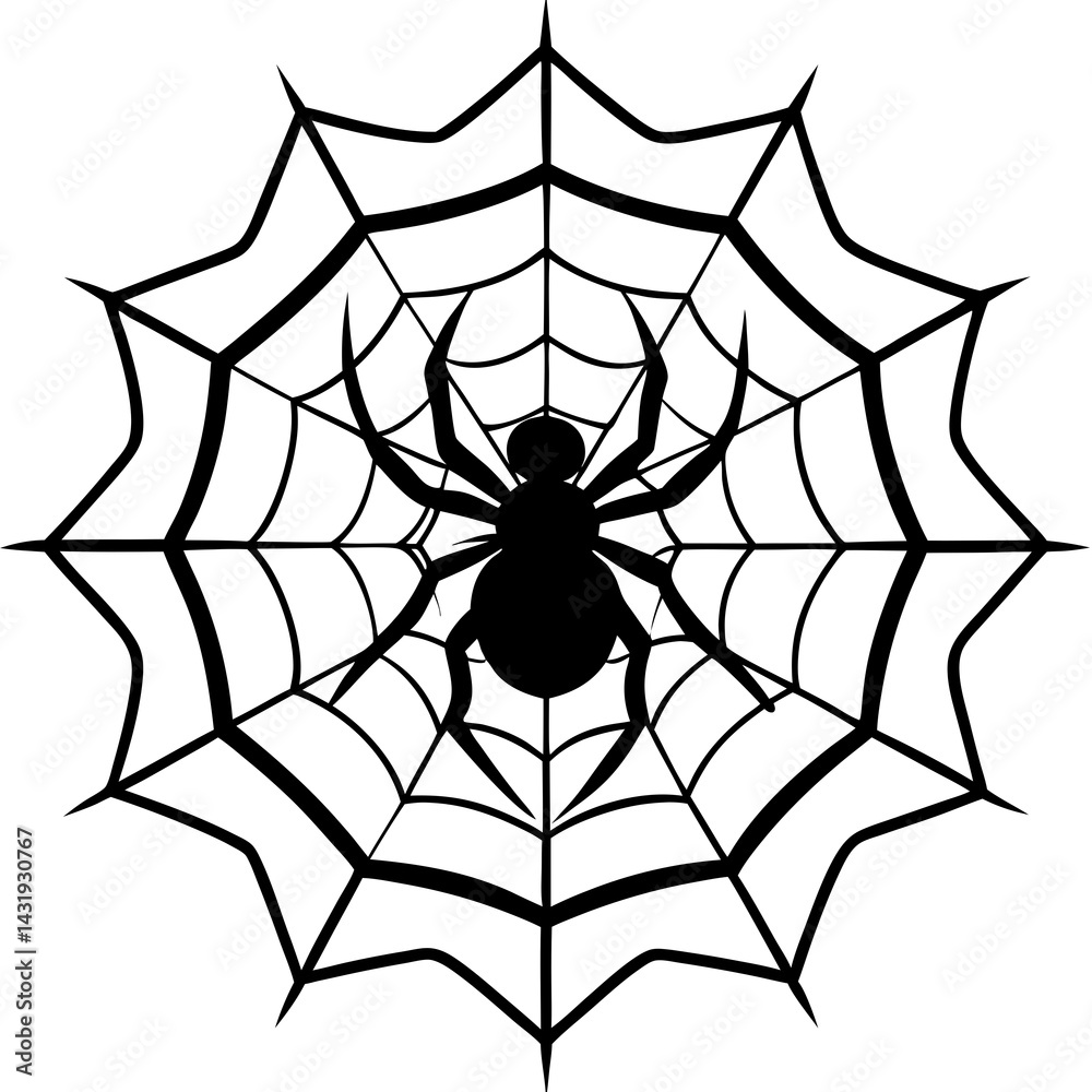 Fototapeta premium spider and web