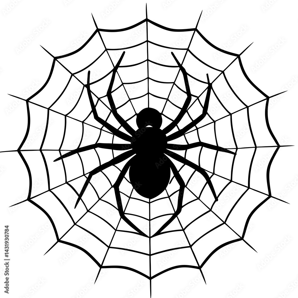 Obraz premium spider and web