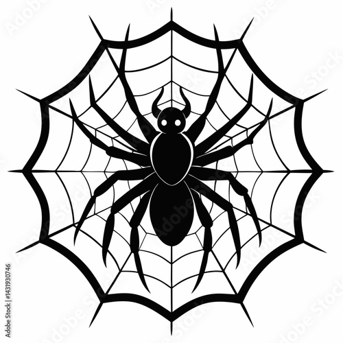 spider and web