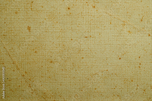 Old stained fabric texture with grid pattern
 photo