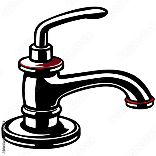 faucet isolated on white background