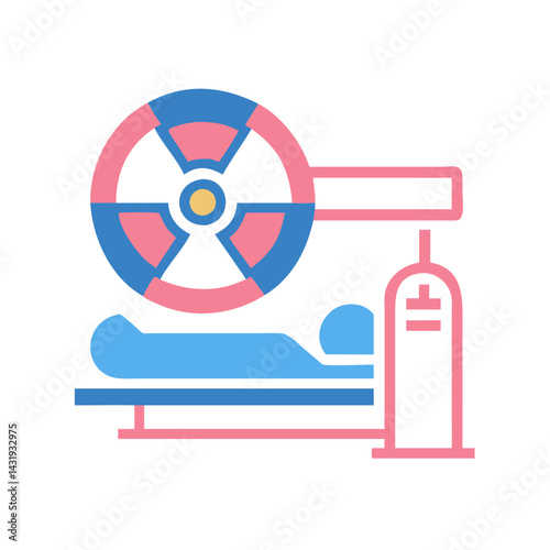 Medical CT Scan Machine Illustrative Design Icon