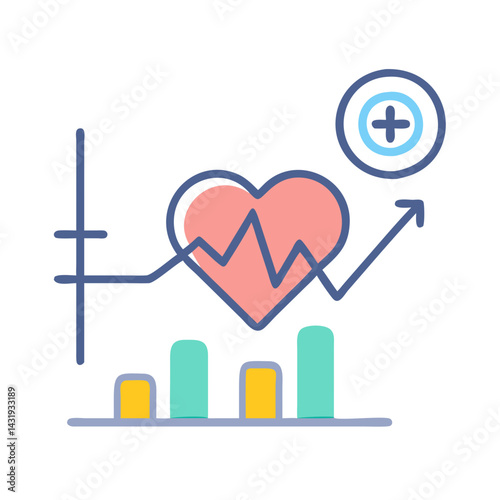 Healthcare Data Chart: Positive Heart Rate and Growth