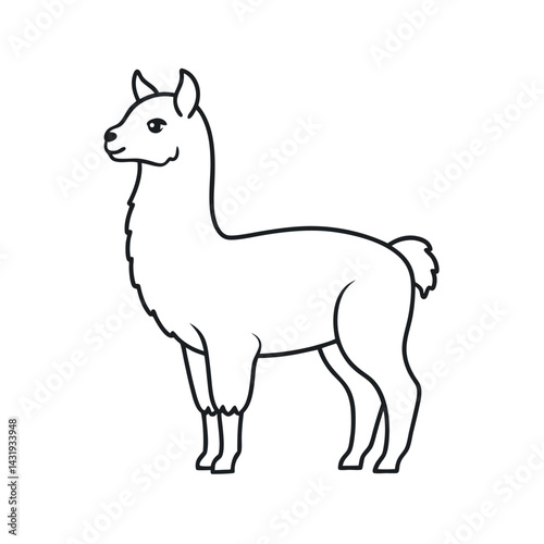 Outline of an Alpaca