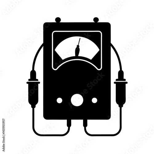 Professional Multimeter Vector Silhouette Design