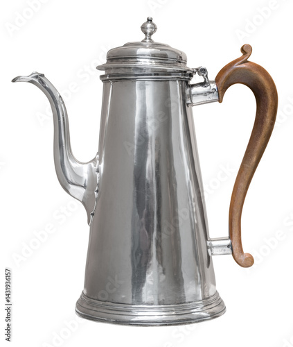 Isolated Antique Tea Pot
