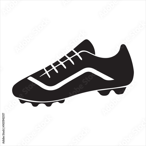 sports cleats silhouette vector illustrator