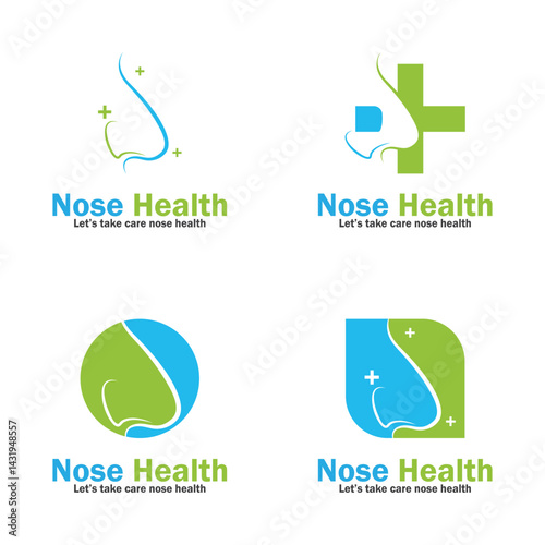 nose health care icon vector illustration template design