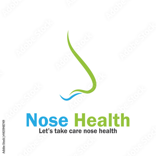 nose health care icon vector illustration template design