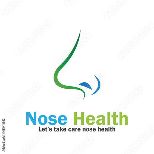 nose health care icon vector illustration template design