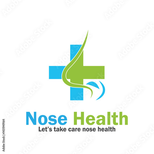 nose health care icon vector illustration template design