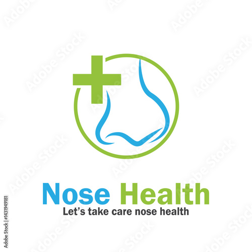 nose health care icon vector illustration template design