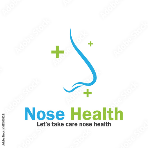 nose health care icon vector illustration template design