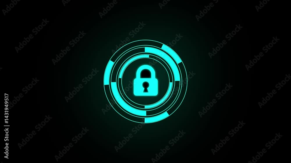Circle HUD head-up display interface. Rotation circular design element for cyber and technology concept.futuristic circle blue spinning around, holographic hud display for technology element.