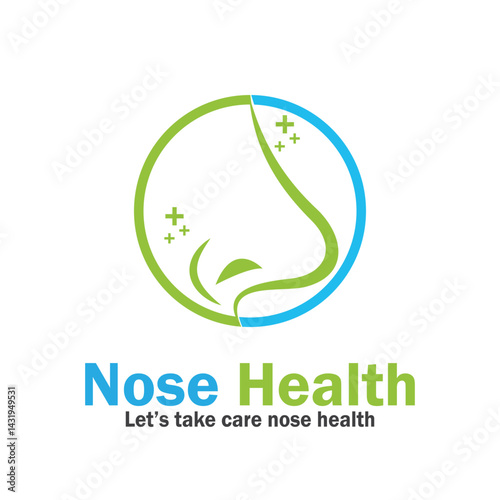 nose health care icon vector illustration template design