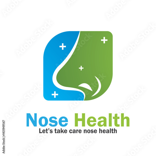 nose health care icon vector illustration template design