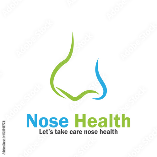 nose health care icon vector illustration template design