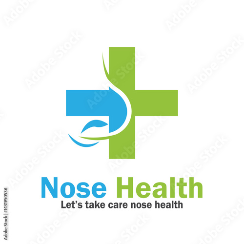 nose health care icon vector illustration template design