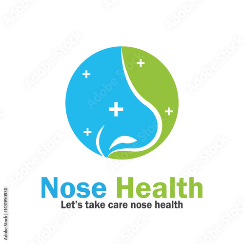 nose health care icon vector illustration template design