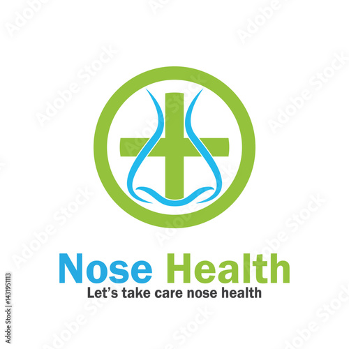 nose health care icon vector illustration template design